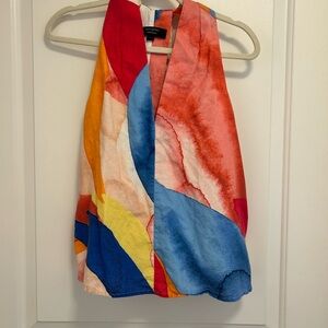 Banana Republic Multicolor Linen-Blend Top